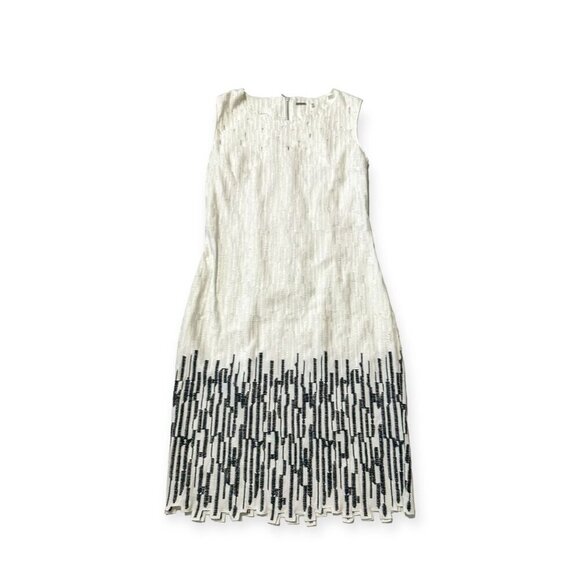 Elie Tahari Ivana Sleeveless Sheath Dress, Size 2, White/Black - Picture 5 of 16